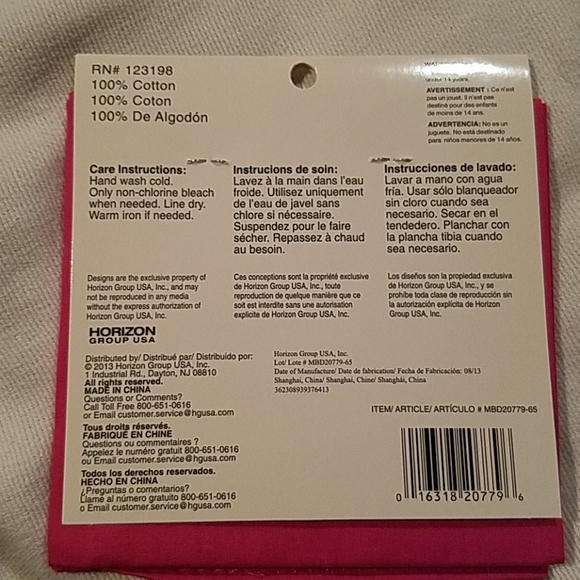 NWOT 3/$10 Pink Bandana - Picture 2 of 3